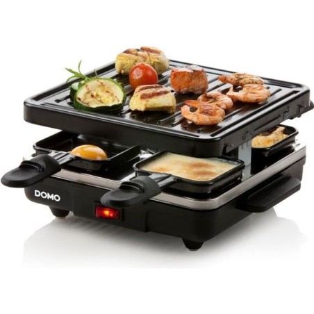 Appareil a raclette DOMO - DO9147G - Jusqu'a 4 personnes - Revetement