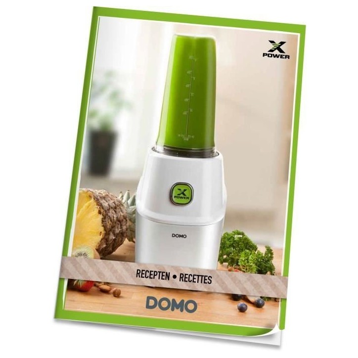 Blender DOMO Xpower - DO700BL - 1000 W - 3 bouteilles (700 ml et 2 bouteilles 500 ml) - 10 pieces - Gris Blender DOMO Xpower - DO700BL - 1000 W - 3 bouteilles (700 ml et 2 bouteilles 500 ml) - 10 pieces - Gris