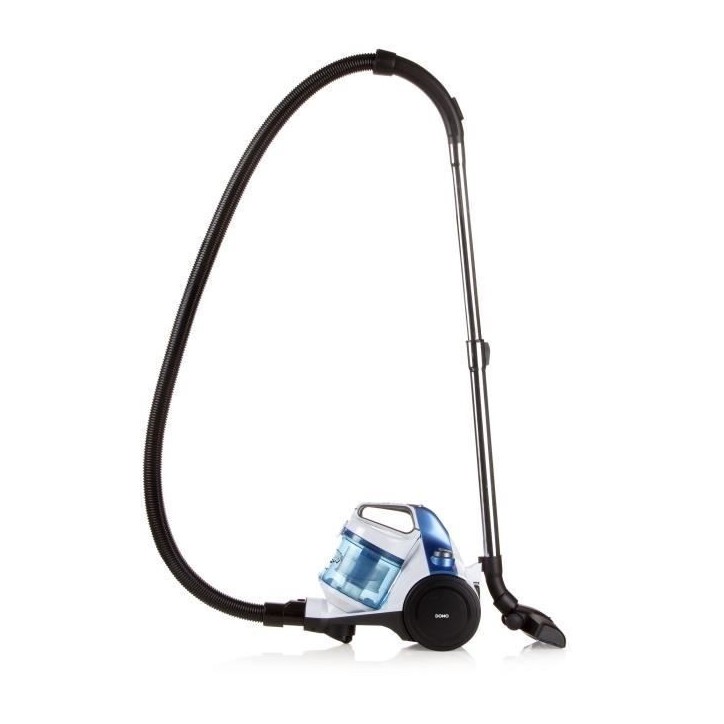 DOMO DO7286S Aspirateur sans sac - 1,5 L - 700 W - Blanc et bleu