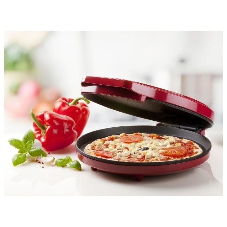 Four a pizza - DOMO - My express - 1450W - Rouge - Température variable
