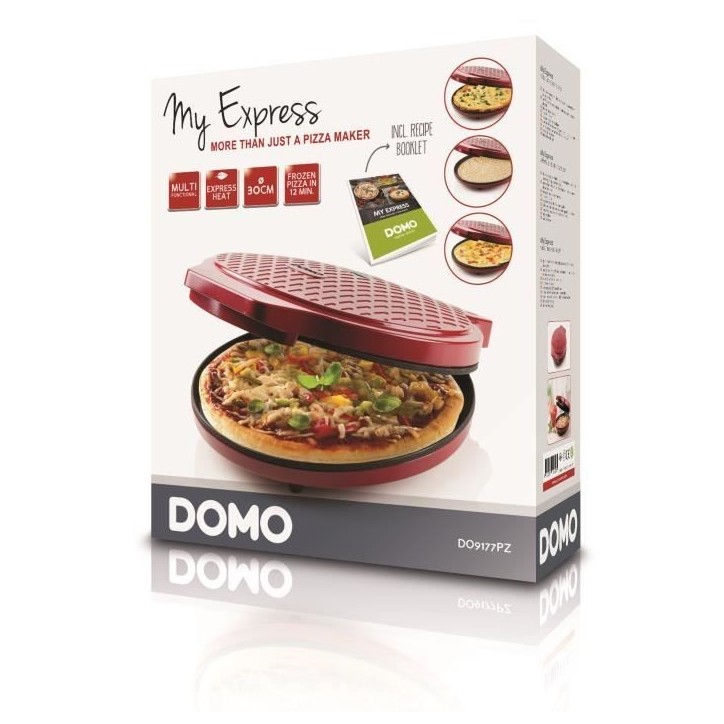 Four a pizza - DOMO - My express - 1450W - Rouge - Température variable
