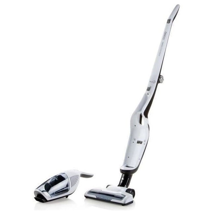 DOMO DO217SV - Aspirateur balai maniable 2-en-1 - 2 vitesses - Systeme cyclonique - Autonomie 40min - Réservoir poussiere 0,5L DOMO DO217SV - Aspirateur balai maniable 2-en-1 - 2 vitesses - Systeme cyclonique - Autonomie 40min - Réservoir poussiere 0,5L