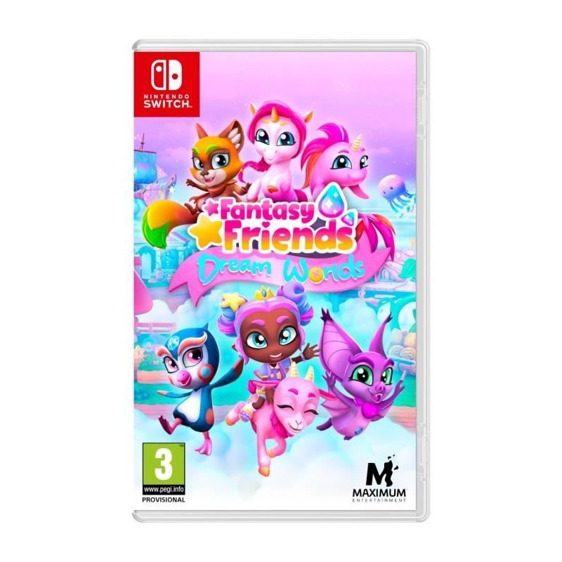 Fantasy Friends Dream Worlds + Cahier de Coloriage - Jeu Nintendo Swit Fantasy Friends Dream Worlds + Cahier de Coloriage - Jeu Nintendo Swit