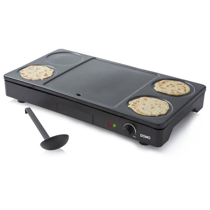 Set Gourmet DOMO - Crepiere/Wok - 4 personnes - 1000W - DO8712W