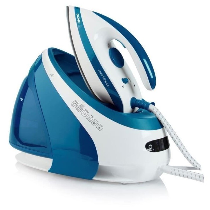 Fer a repasser avec centrale vapeur - DOMO DO1022S - 160g/min - 7,5bar - Jet de vapeur 450g