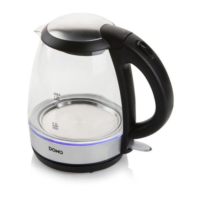 Bouilloire en verre - DOMO - DO9218WK - 2200 W - 1,2 L - Base 360° - Bouilloire en verre - DOMO - DO9218WK - 2200 W - 1,2 L - Base 360° -