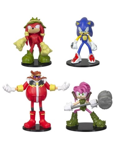 Figurines articulées SONIC - Collection de 4 personnages de 7,5 cm