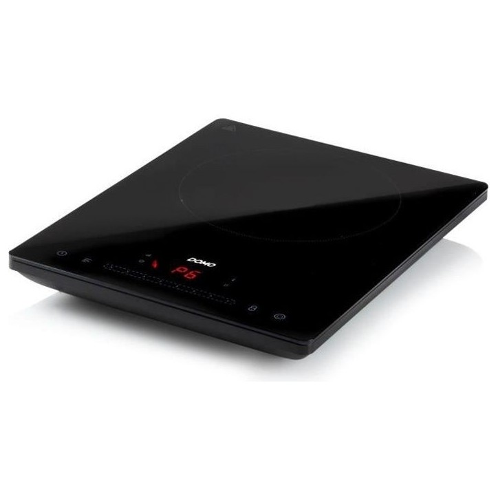 DOMO DO332IP - Plaque a induction 1 feu - 2000W - Touchscreen - Minuteur numérique 3h - 8 niveaux de puissance - 20cm