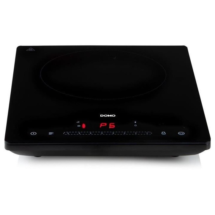 DOMO DO332IP - Plaque a induction 1 feu - 2000W - Touchscreen - Minuteur numérique 3h - 8 niveaux de puissance - 20cm