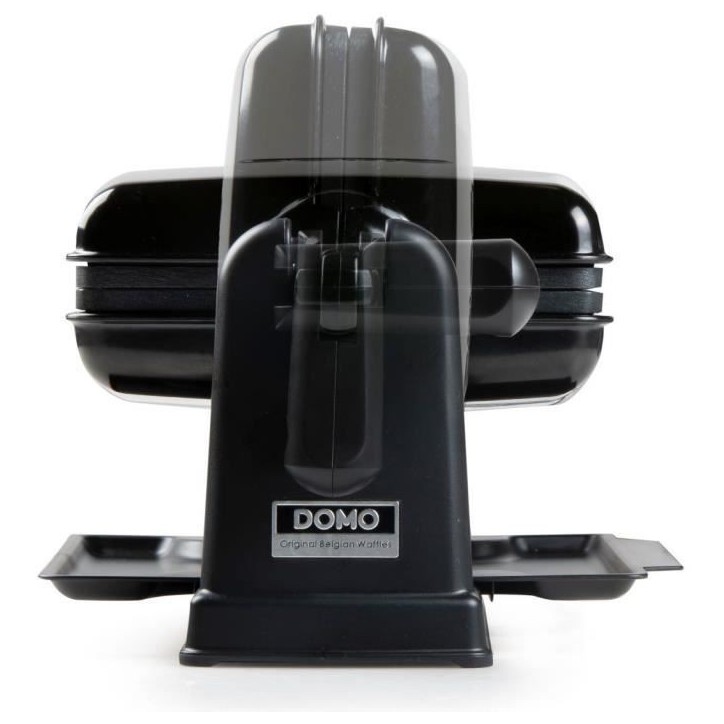 DOMO Gaufrier rotatif - DO9224W - Rotatif a 180° - Revetement anti-adhésif - Poignée cool-touch - 2 personnes