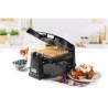 DOMO Gaufrier rotatif - DO9224W - Rotatif a 180° - Revetement anti-ad