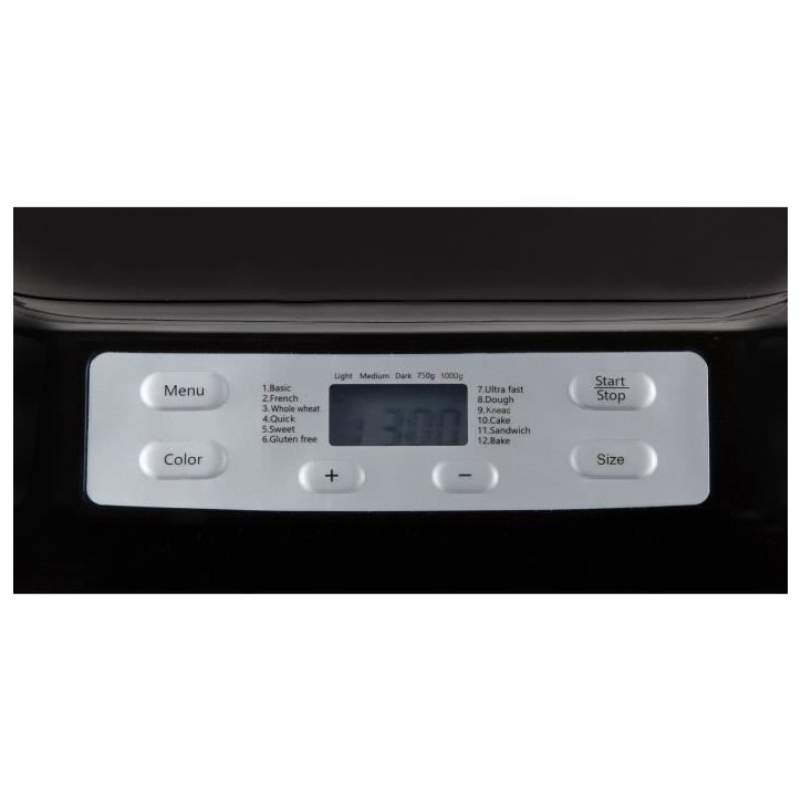 Machine a pain automatique - DOMO - B3974 - 550 W - 12 programmes - Ecran LCD Machine a pain automatique - DOMO - B3974 - 550 W - 12 programmes - Ecran LCD