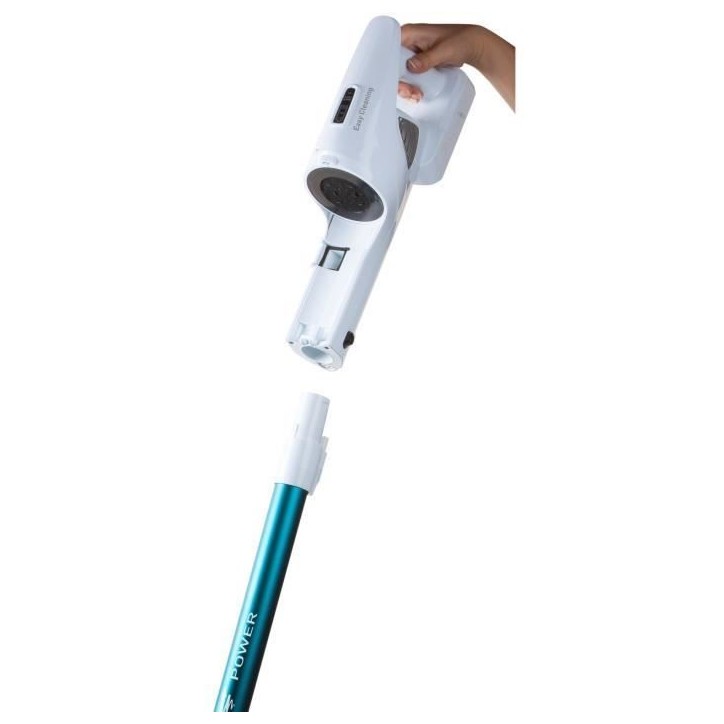 DOMO DO233SV - Aspirateur balai sans fil 2-en-1 - 2 vitesses - Systeme cyclonique - Autonomie 20min - Réservoir poussiere 0,6L DOMO DO233SV - Aspirateur balai sans fil 2-en-1 - 2 vitesses - Systeme cyclonique - Autonomie 20min - Réservoir poussiere 0,6L