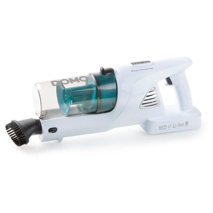 DOMO DO233SV - Aspirateur balai sans fil 2-en-1 - 2 vitesses - Systeme cyclonique - Autonomie 20min - Réservoir poussiere 0,6L DOMO DO233SV - Aspirateur balai sans fil 2-en-1 - 2 vitesses - Systeme cyclonique - Autonomie 20min - Réservoir poussiere 0,6L
