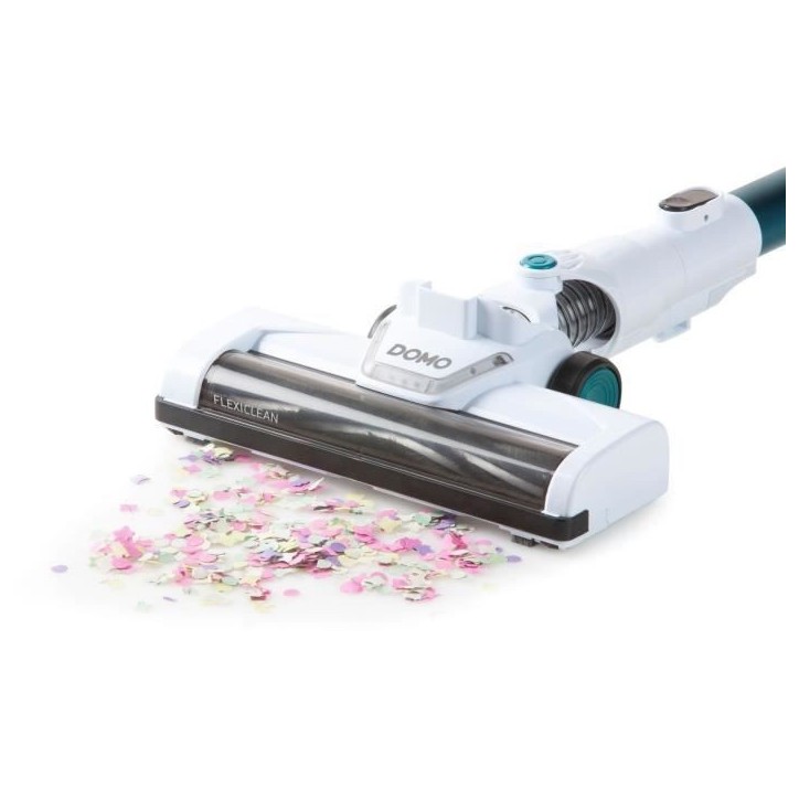 DOMO DO233SV - Aspirateur balai sans fil 2-en-1 - 2 vitesses - Systeme cyclonique - Autonomie 20min - Réservoir poussiere 0,6L DOMO DO233SV - Aspirateur balai sans fil 2-en-1 - 2 vitesses - Systeme cyclonique - Autonomie 20min - Réservoir poussiere 0,6L