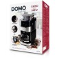 Cafetiere filtre avec moulin intégré - DOMO - DO721K - 900 W - 1,5 L - 12 tasses - 200 g de grains - Ecran LCD - 3 intensités Cafetiere filtre avec moulin intégré - DOMO - DO721K - 900 W - 1,5 L - 12 tasses - 200 g de grains - Ecran LCD - 3 intensités