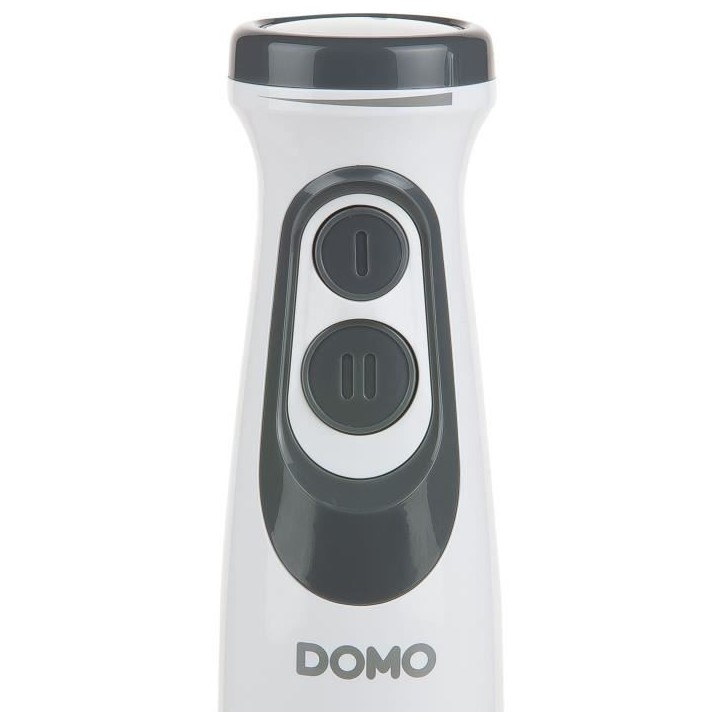 Ensemble Mixeur - DOMO - DO1089M - 600 W - Vitesse variable + Turbo - Mixeur plongeur, fouet, hachoir, verre gradué - Blanc
