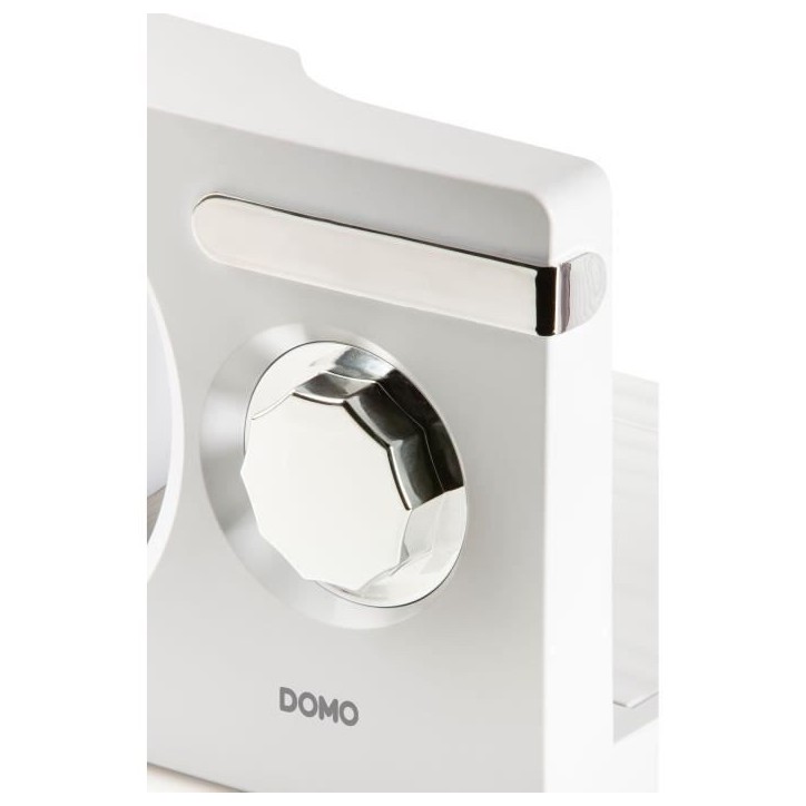 Trancheuse - DOMO - diametre 17cm - Réglage coupe 1 a 15 mm - 120W Trancheuse - DOMO - diametre 17cm - Réglage coupe 1 a 15 mm - 120W