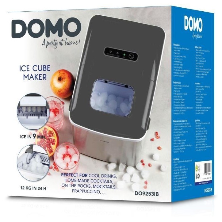 Machine a glaçons - DOMO - DO9253IB - 1,8 litres - 120 W - Glaçons en 9 min