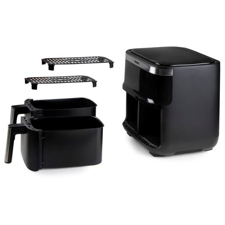 Friteuse a air chaud DOMO - DO537FR - 2 x 4 L - 85° a 200° - 8 programmes automatiques Friteuse a air chaud DOMO - DO537FR - 2 x 4 L - 85° a 200° - 8 programmes automatiques