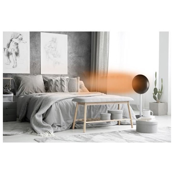 Chauffage céramique turbo sur pied - 2000 W - DOMO - DO7349H - 34 x 28 x 81 cm - Noir Chauffage céramique turbo sur pied - 2000 W - DOMO - DO7349H - 34 x 28 x 81 cm - Noir