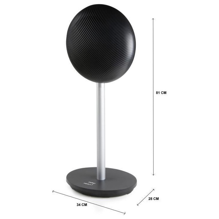Chauffage céramique turbo sur pied - 2000 W - DOMO - DO7349H - 34 x 28 x 81 cm - Noir Chauffage céramique turbo sur pied - 2000 W - DOMO - DO7349H - 34 x 28 x 81 cm - Noir