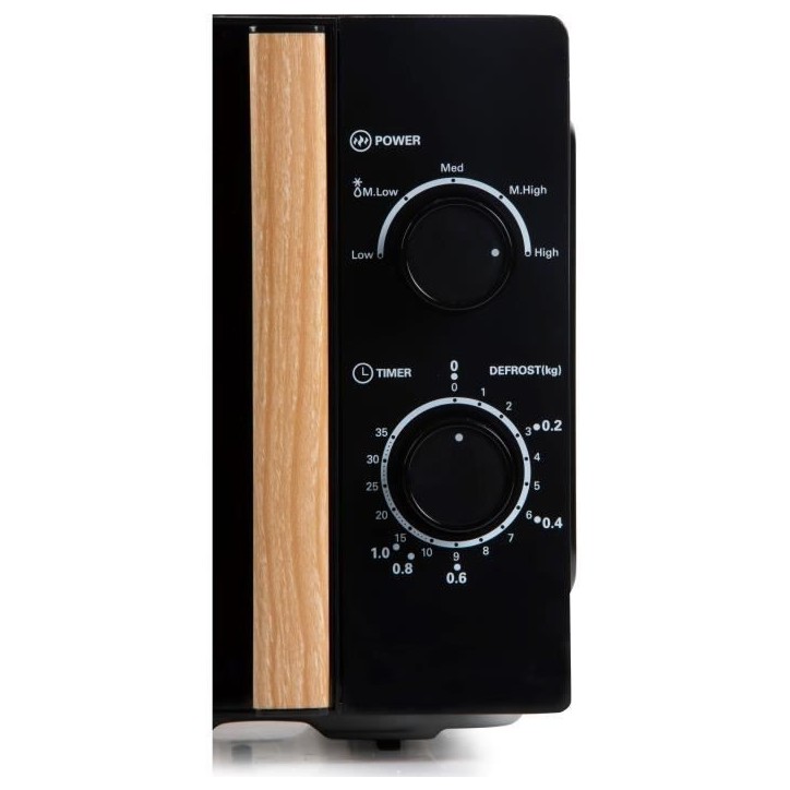 Four micro-ondes DOMO DO2820 - 20L - 700W - Minuterie 35mn - Fonction décongélation - L44 x P35,8 x H 25,8 cm - Noir finition Four micro-ondes DOMO DO2820 - 20L - 700W - Minuterie 35mn - Fonction décongélation - L44 x P35,8 x H 25,8 cm - Noir finition