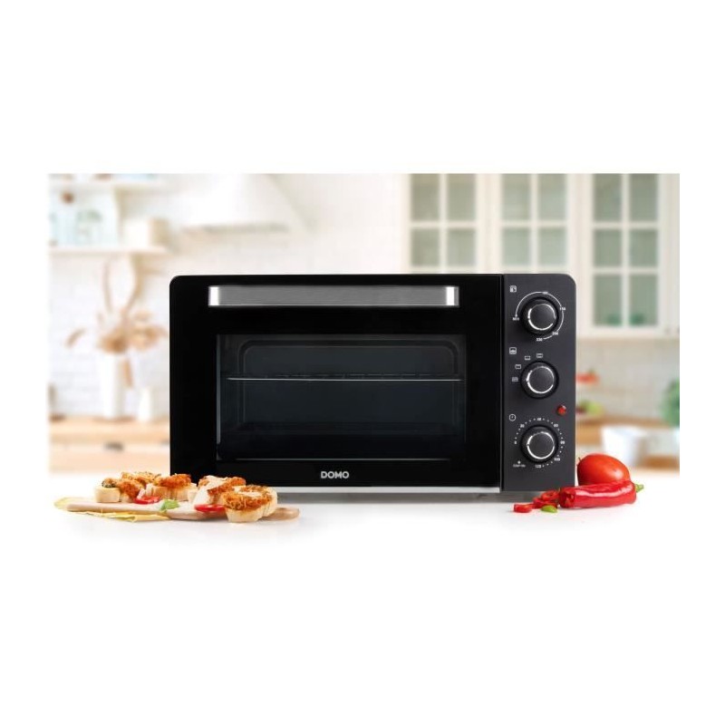 Mini four bake and snack DOMO DO1107GO - 28 L - noir - 1500watt - Mini four bake and snack DOMO DO1107GO - 28 L - noir - 1500watt -