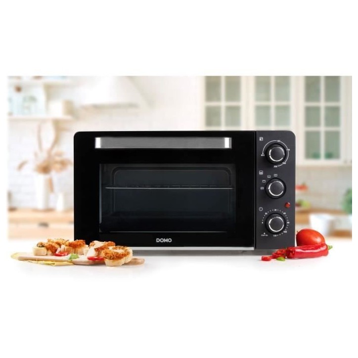Mini four bake and snack DOMO DO1107GO - 28 L - noir - 1500watt - Mini four bake and snack DOMO DO1107GO - 28 L - noir - 1500watt -