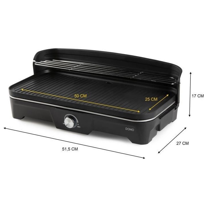 Grill de table - BBQ Electrique - DOMO - DO9260G - 2200W Grill de table - BBQ Electrique - DOMO - DO9260G - 2200W