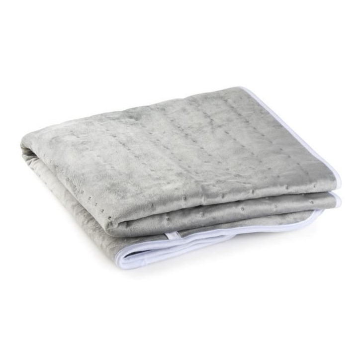 Chauffe-lit électrique 1 personne DOMO - 6 Niveaux de chaleur - Molleton de flanelle - 150x80 cm - Gris Chauffe-lit électrique 1 personne DOMO - 6 Niveaux de chaleur - Molleton de flanelle - 150x80 cm - Gris