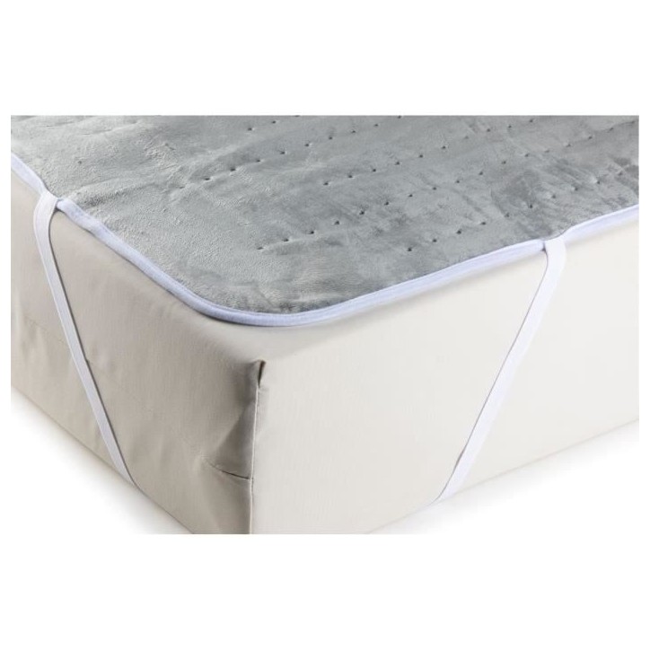 Chauffe-lit électrique 1 personne DOMO - 6 Niveaux de chaleur - Molleton de flanelle - 150x80 cm - Gris Chauffe-lit électrique 1 personne DOMO - 6 Niveaux de chaleur - Molleton de flanelle - 150x80 cm - Gris