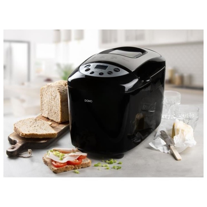 Machine a pain automatique XL - DOMO - B3977 - 850 W - 17 programmes - Ecran LCD Machine a pain automatique XL - DOMO - B3977 - 850 W - 17 programmes - Ecran LCD