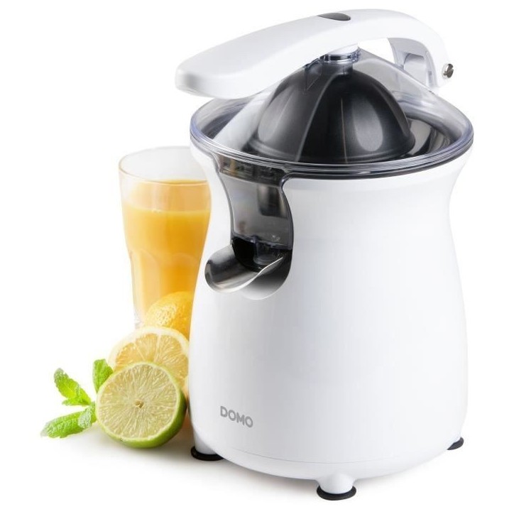 Presse agrumes avec levier - DOMO - DO9269J - 160 W - 460 ml - Blanc Presse agrumes avec levier - DOMO - DO9269J - 160 W - 460 ml - Blanc