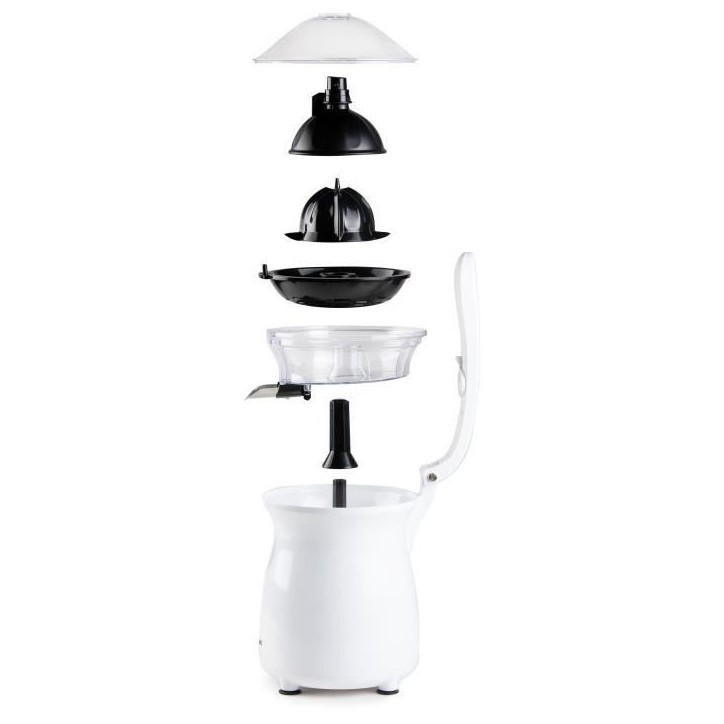 Presse agrumes avec levier - DOMO - DO9269J - 160 W - 460 ml - Blanc Presse agrumes avec levier - DOMO - DO9269J - 160 W - 460 ml - Blanc