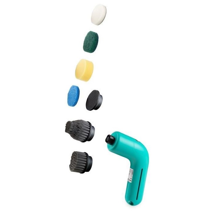 Brosse de nettoyage rotative sans fil - DOMO - DO248SB - 3,7 V - 60 min - 2 vitesses - Bleu Brosse de nettoyage rotative sans fil - DOMO - DO248SB - 3,7 V - 60 min - 2 vitesses - Bleu
