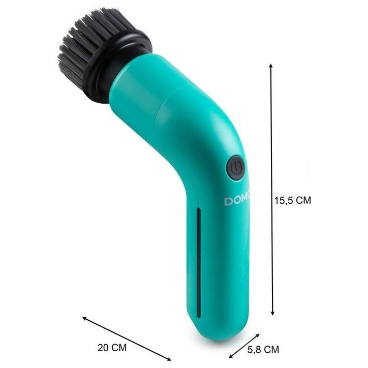 Brosse de nettoyage rotative sans fil - DOMO - DO248SB - 3,7 V - 60 min - 2 vitesses - Bleu Brosse de nettoyage rotative sans fil - DOMO - DO248SB - 3,7 V - 60 min - 2 vitesses - Bleu