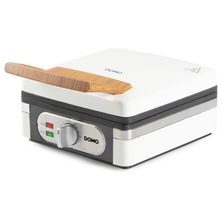 Gaufrier - DOMO - DO9274W - 1400 W - 2 gaufres XL - Blanc