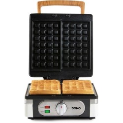 Gaufrier - DOMO - DO9274W - 1400 W - 2 gaufres XL - Blanc