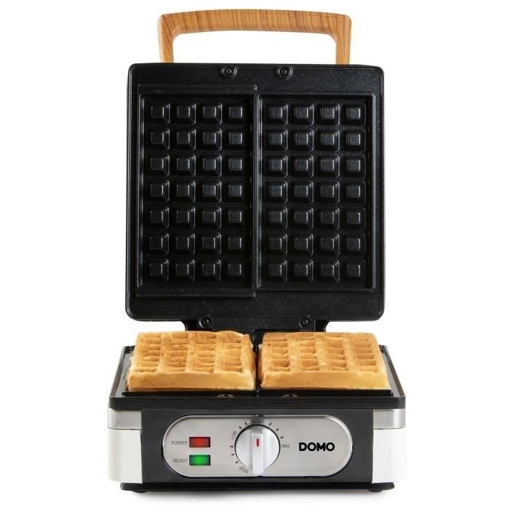 Gaufrier - DOMO - DO9274W - 1400 W - 2 gaufres XL - Blanc