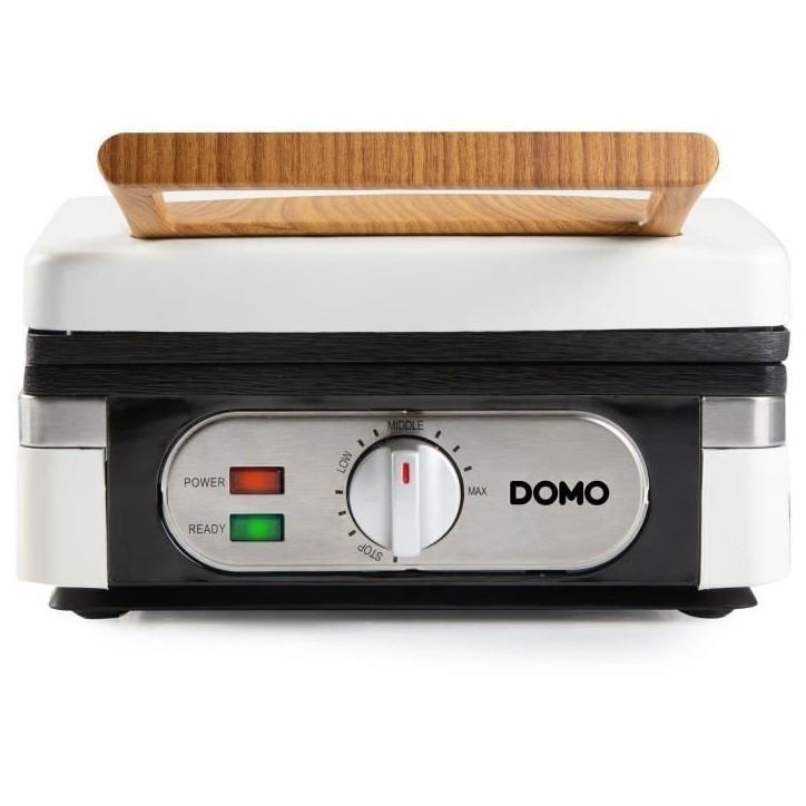 Gaufrier - DOMO - DO9274W - 1400 W - 2 gaufres XL - Blanc