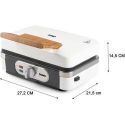 Appareil 3-en-1 - DOMO - DO9277C - Croque - gaufre - gril - 1100 W - B
