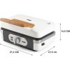 Appareil 3-en-1 - DOMO - DO9277C - Croque - gaufre - gril - 1100 W - B