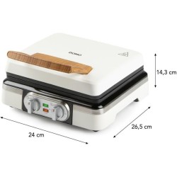 Gaufrier - DOMO - DO9280W - 1520 W - 2 gaufres XL - Blanc