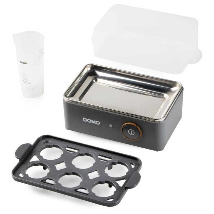 Cuiseur a oeufs - DOMO - DO9283EK - 400 W - 6 oeufs - Gris Cuiseur a oeufs - DOMO - DO9283EK - 400 W - 6 oeufs - Gris