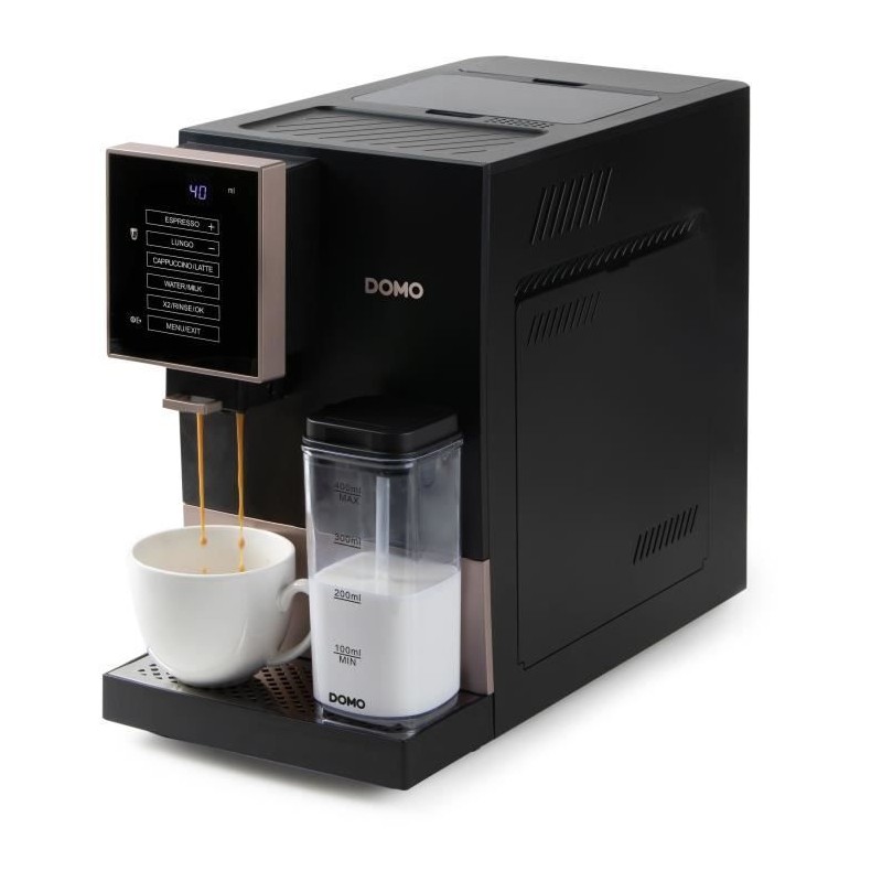 Machine a expresso automatique avec broyeur - DOMO - DO743K - 1350 W - Machine a expresso automatique avec broyeur - DOMO - DO743K - 1350 W -