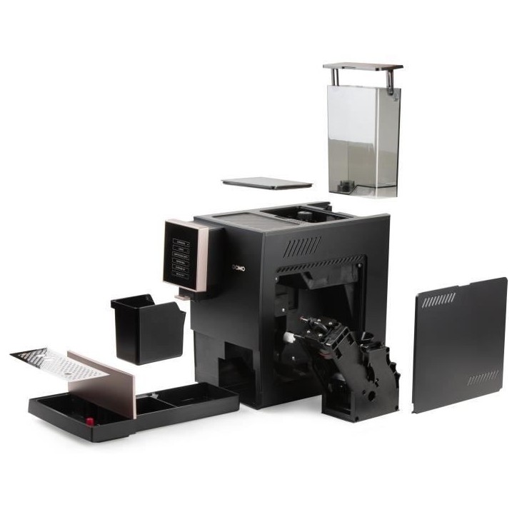 Machine a expresso automatique avec broyeur - DOMO - DO743K - 1350 W - 19 bar - 125 g café - Noir Machine a expresso automatique avec broyeur - DOMO - DO743K - 1350 W - 19 bar - 125 g café - Noir