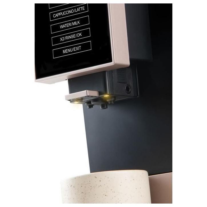 Machine a expresso automatique avec broyeur - DOMO - DO743K - 1350 W - 19 bar - 125 g café - Noir Machine a expresso automatique avec broyeur - DOMO - DO743K - 1350 W - 19 bar - 125 g café - Noir