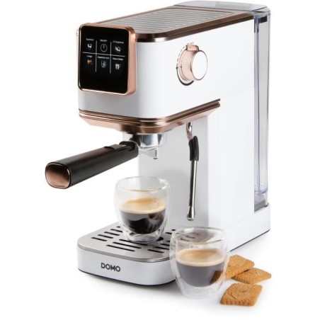 Machine a expresso 3 en 1 - DOMO - DO746K - 1350 W - 20 Bar - Blanc /