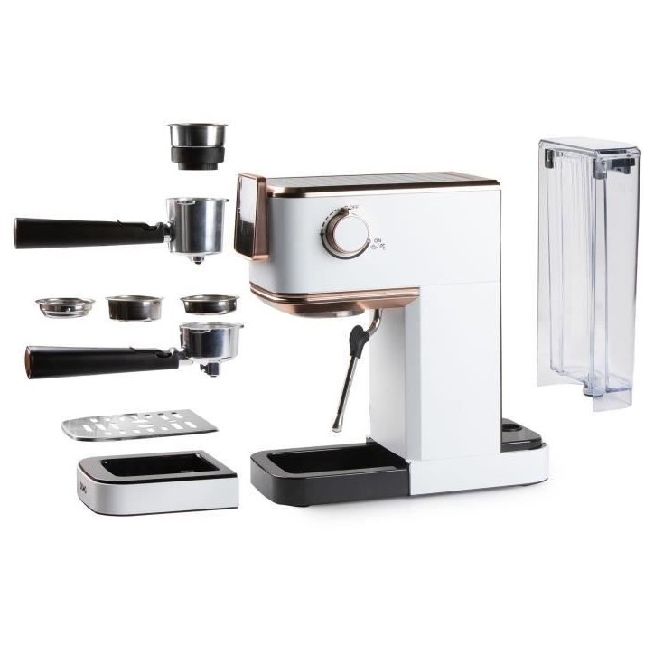 Machine a expresso 3 en 1 - DOMO - DO746K - 1350 W - 20 Bar - Blanc / Rose Machine a expresso 3 en 1 - DOMO - DO746K - 1350 W - 20 Bar - Blanc / Rose
